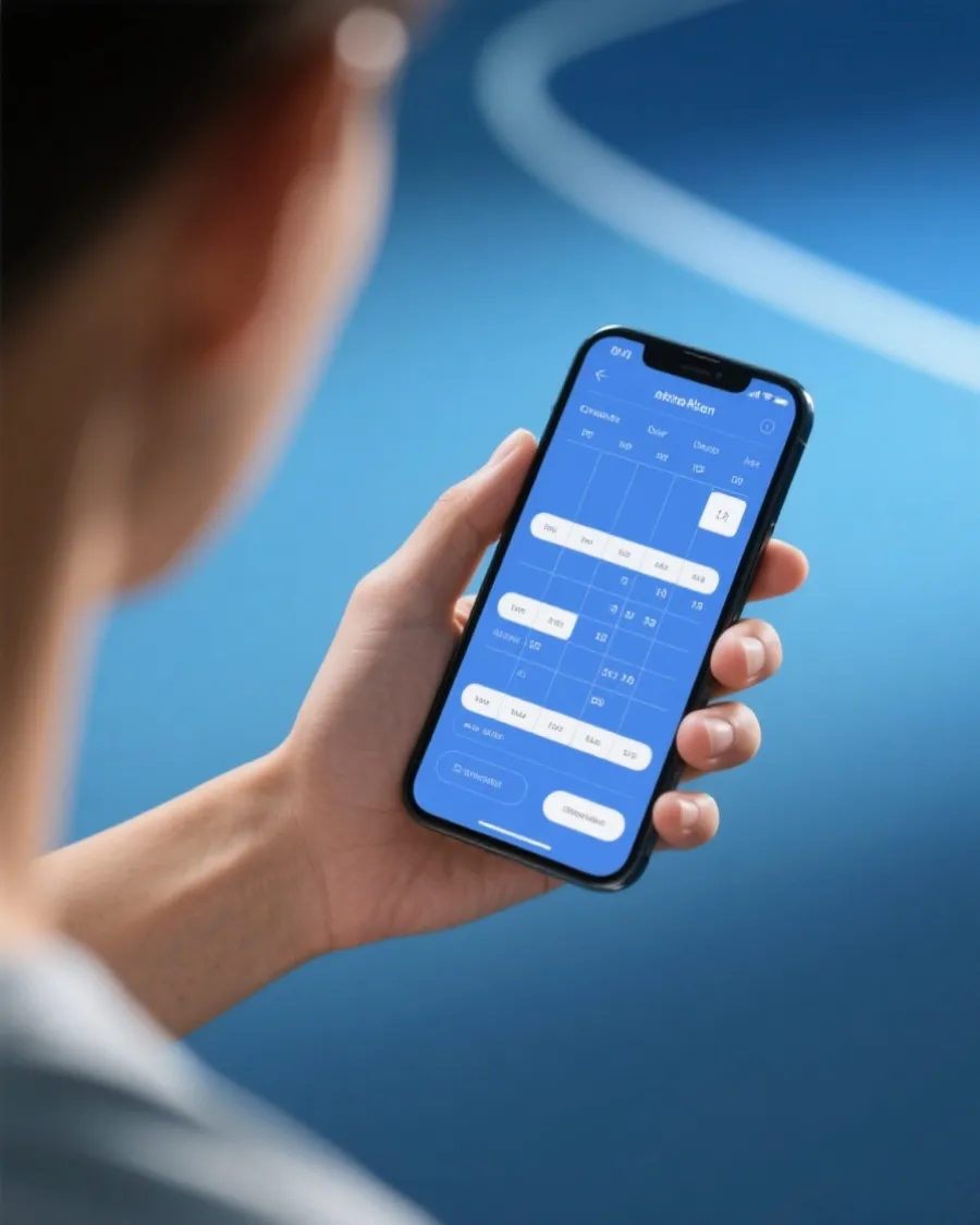 使用手机查看世界杯小组赛赛程的场景示意图