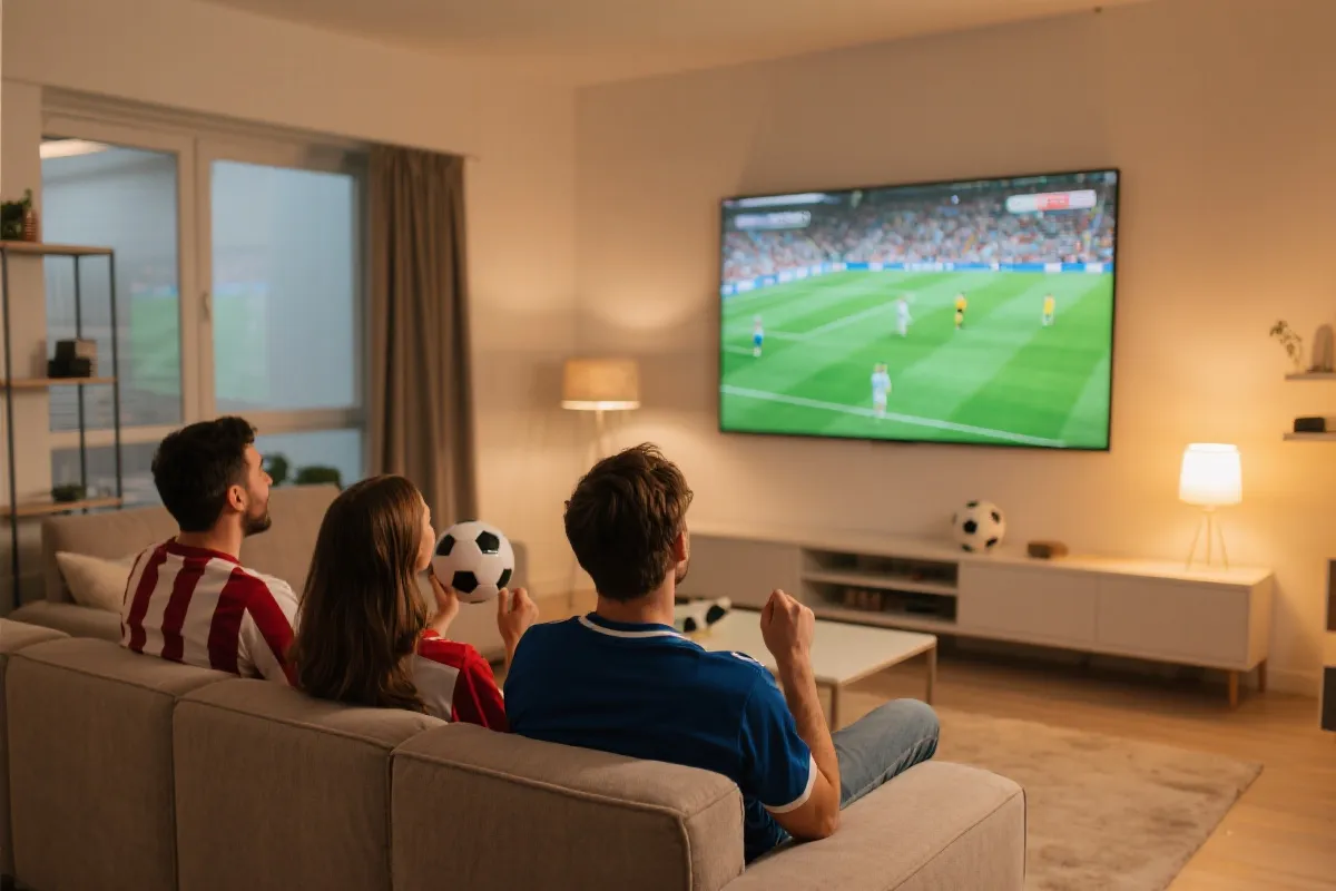 居家观赛示意图